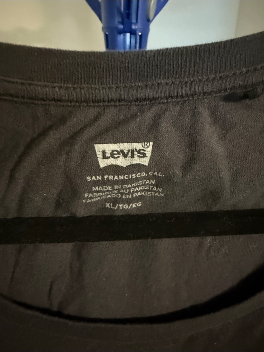 Levi's Black Tank with Red Logo Batwing - Picture 2 of 3